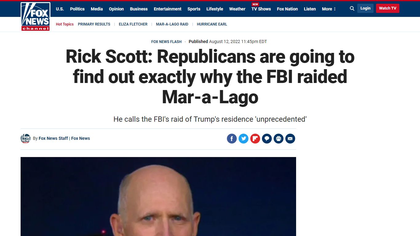 Rick Scott: Republicans are going to find out exactly why the FBI ...